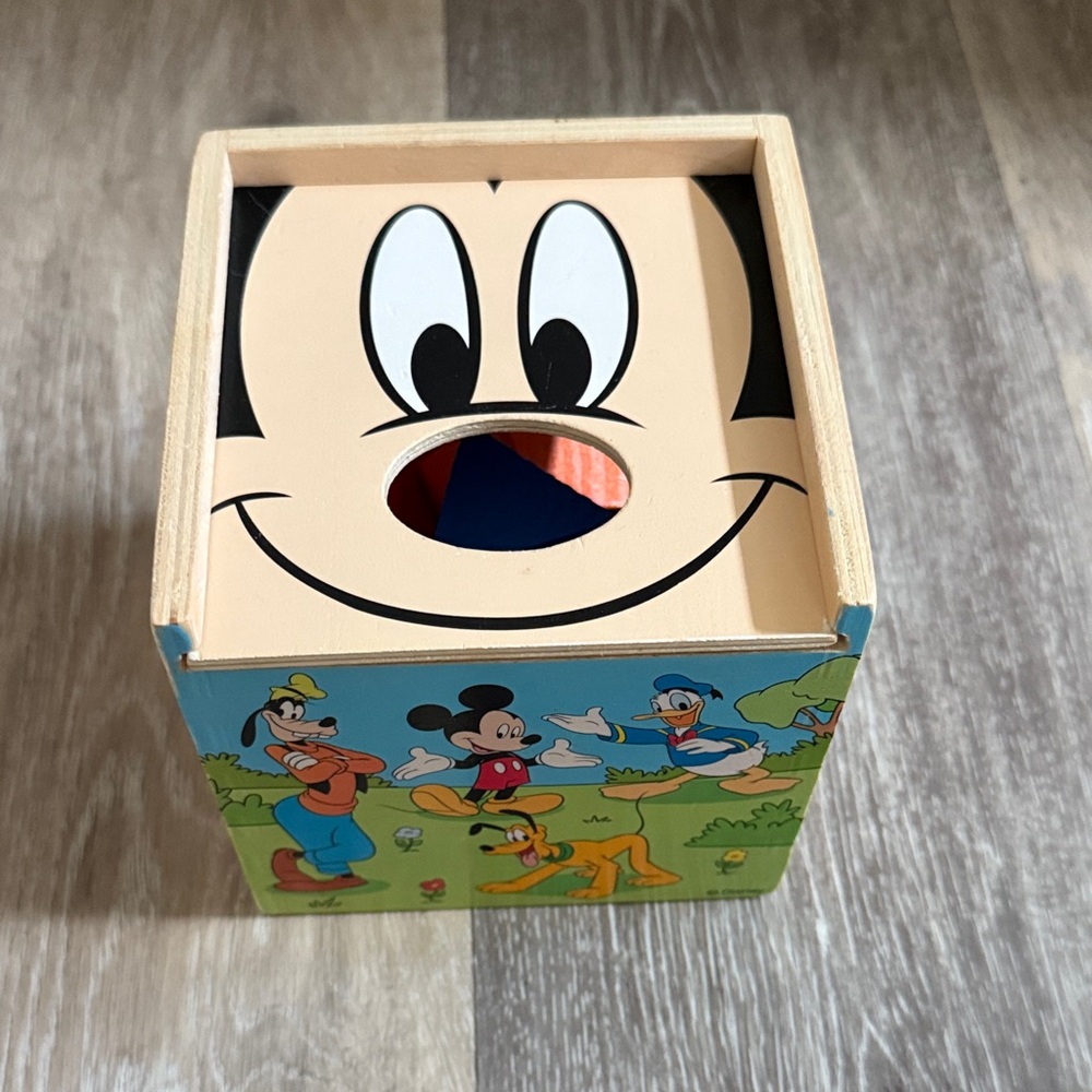 Disney Mickey Mouse Shape Sorter Wooden Toy